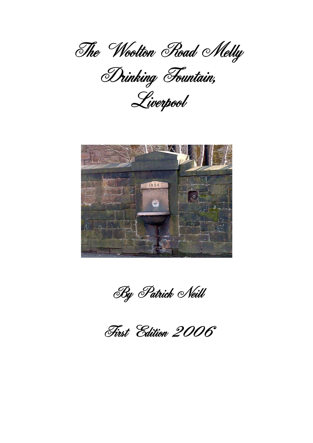 Woolton Road Melly Drinking Fountain, Liverpool