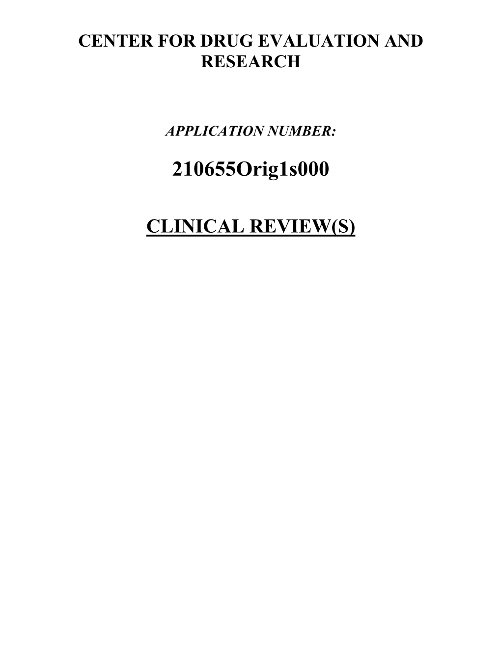 CLINICAL REVIEW(S) Clinical Review Michael C