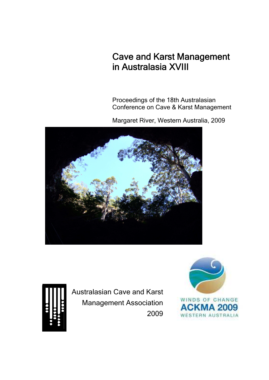 Cave and Karst Management in Australasia XVIIIV5