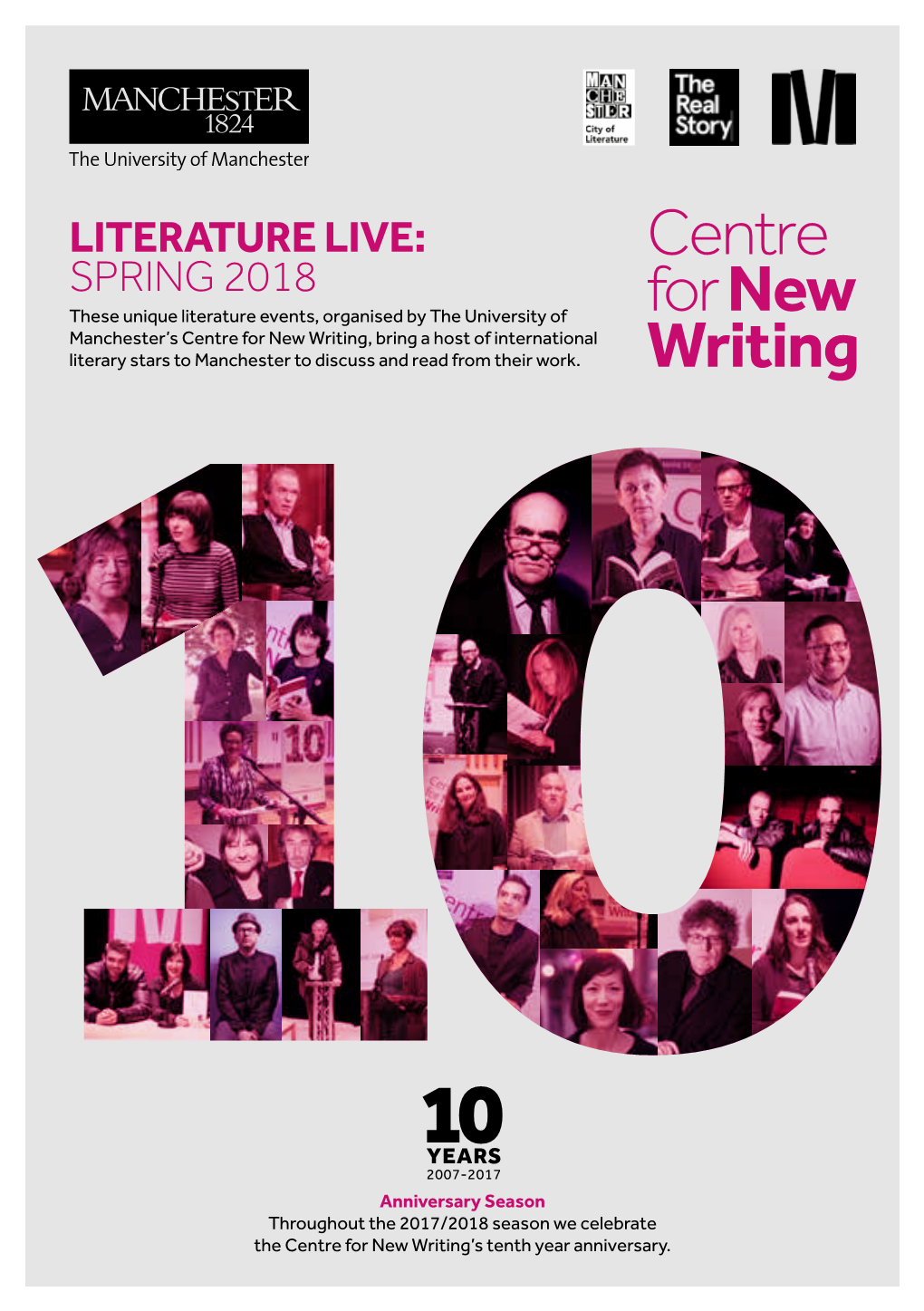 Centre for New Writing, Bring a Host of International Literary Stars to Manchester to Discuss and Read from Their Work
