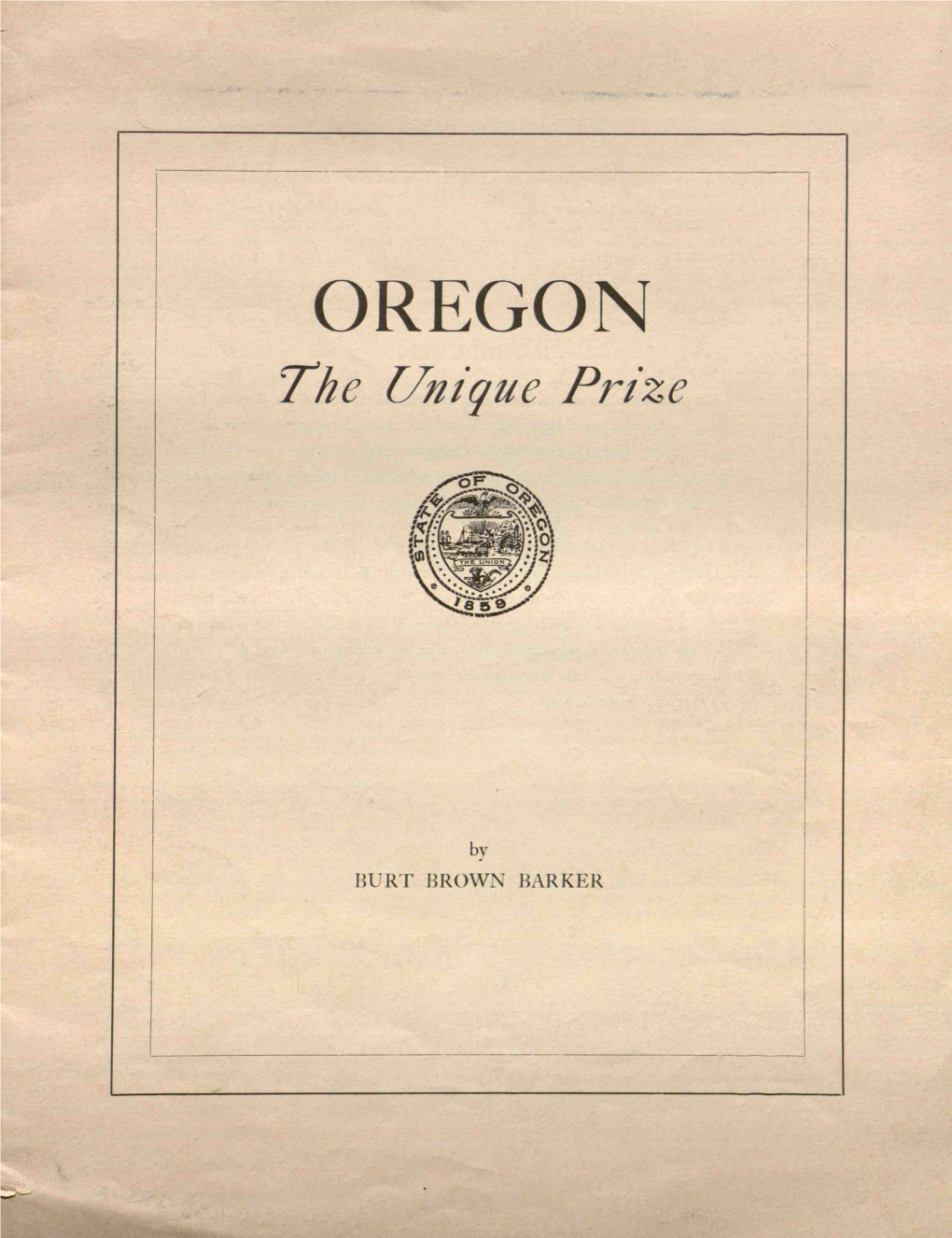 OREGON the Unique Prize