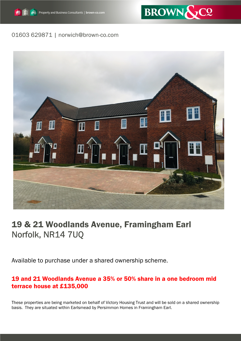 19 & 21 Woodlands Avenue, Framingham Earl Norfolk, NR14