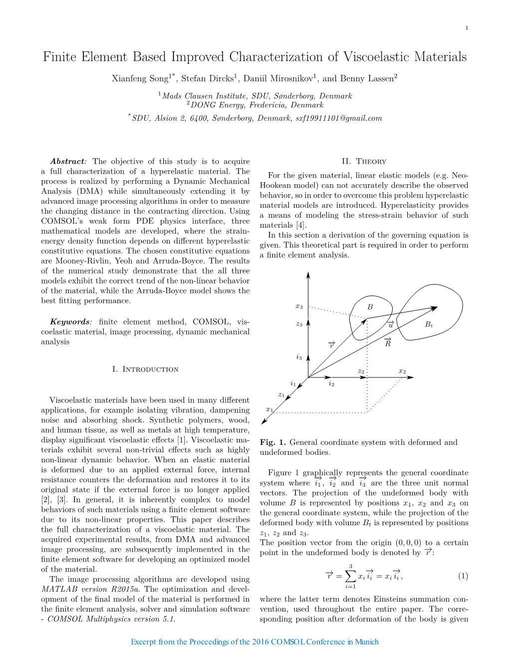 Finite Element Based Improved Characterization of Viscoelastic Materials