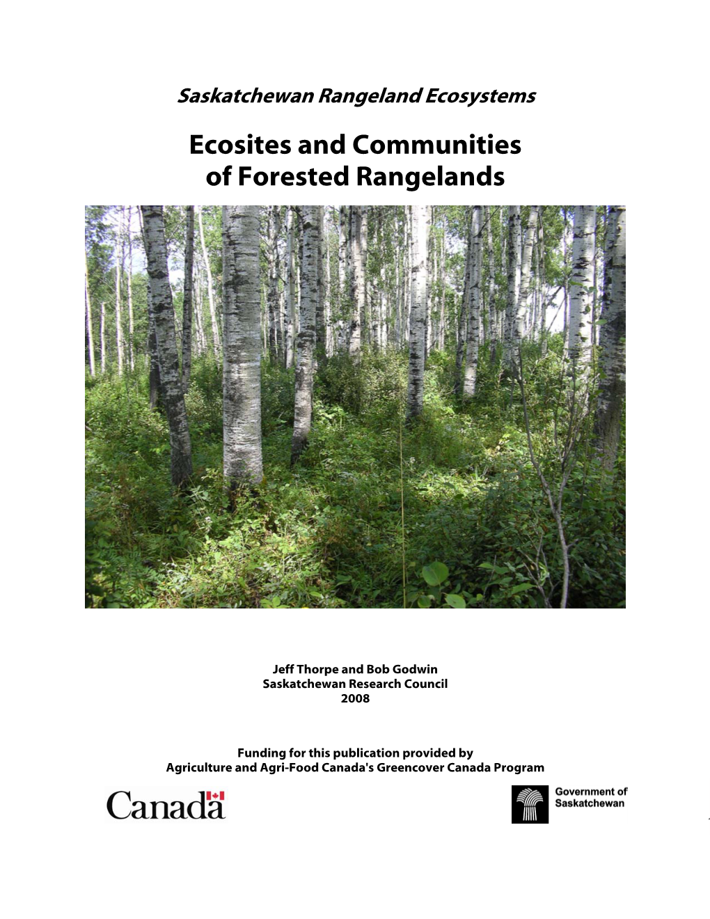 Ecosites and Communities of Forested Rangelands