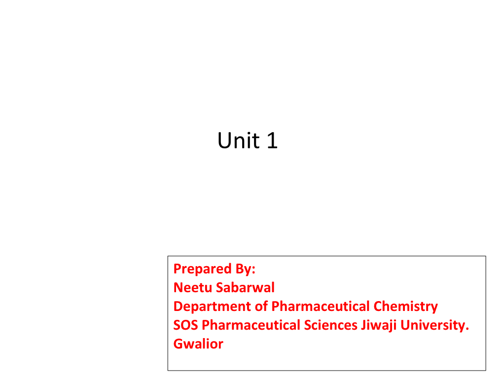 What Is Medicinal Chemistry