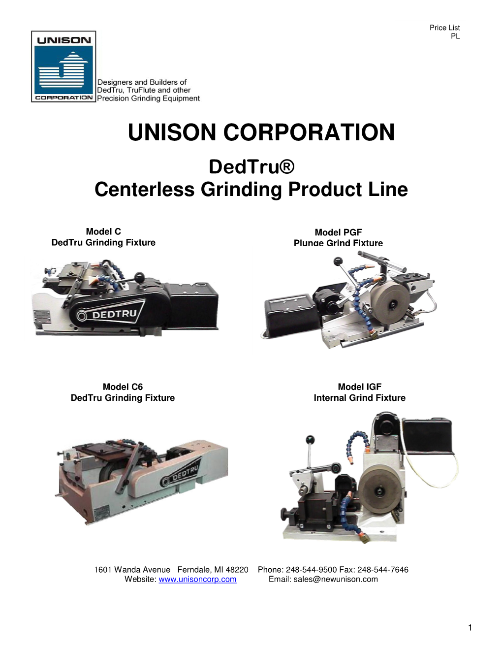 Dedtru® Centerless Grinding Product Line