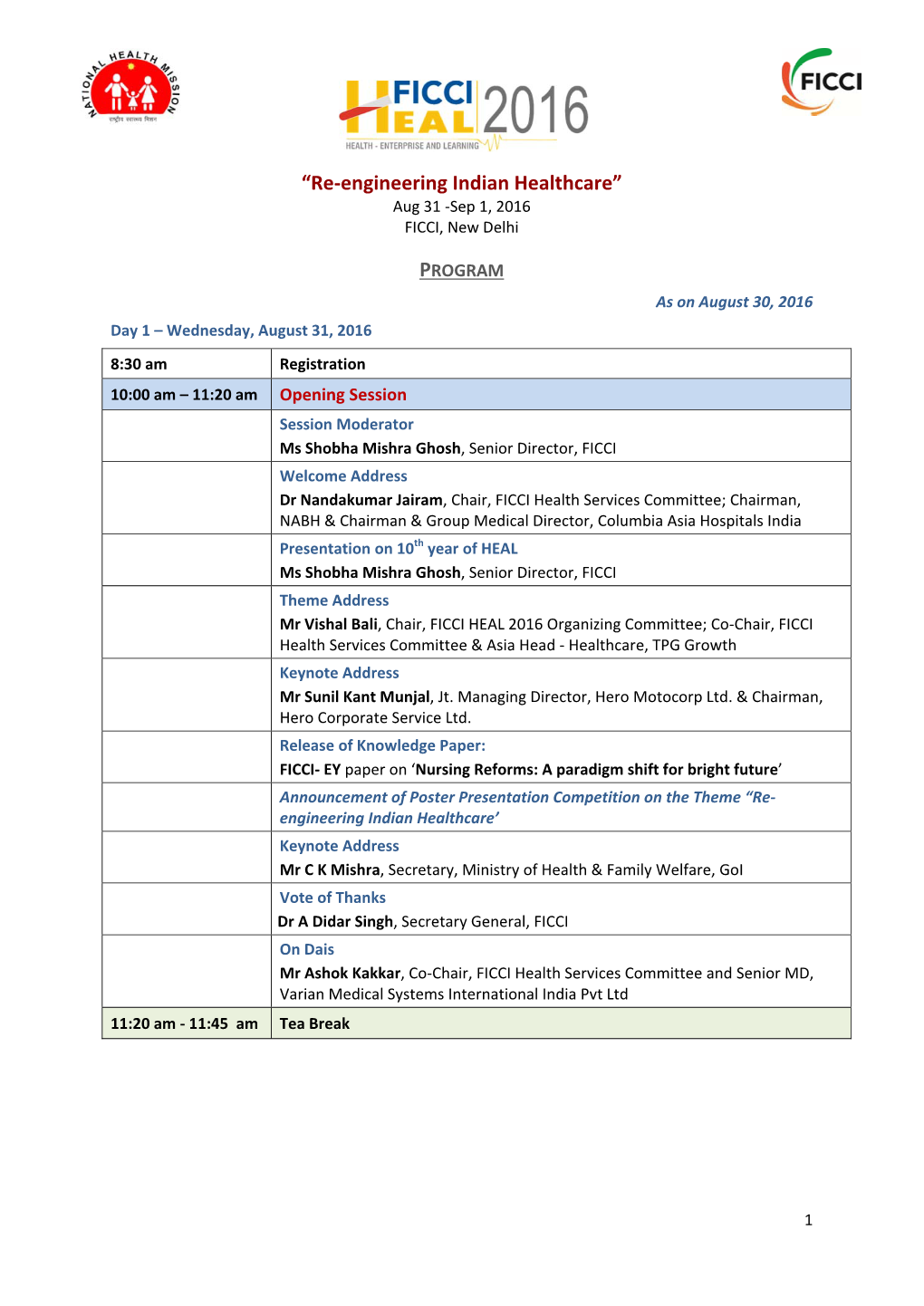 “Re-Engineering Indian Healthcare”