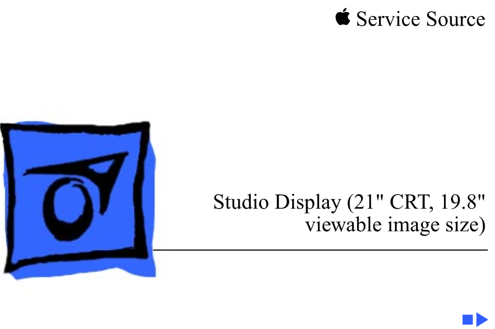 Service Source K Studio Display (21" CRT, 19.8" Viewable Image Size)