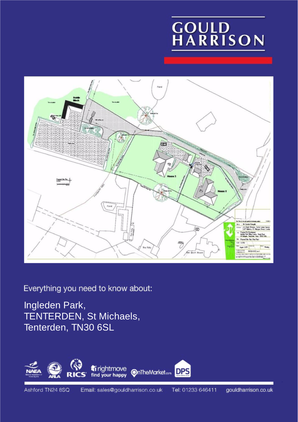 Ingleden Park, TENTERDEN, St Michaels, Tenterden, TN30 6SL LOCATION Contents