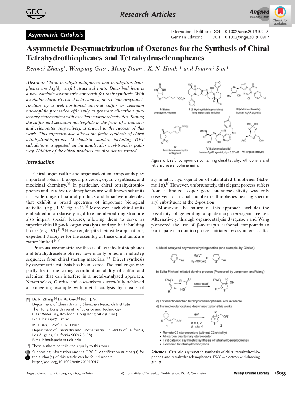 Asymmetric Desymmetrization of Oxetanes for the Synthesis of Chiral