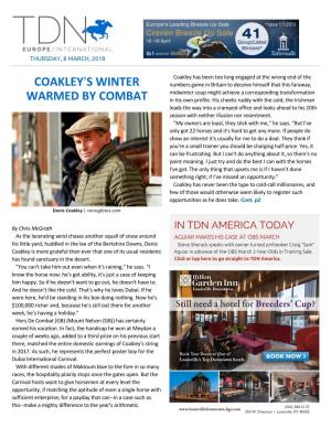 Coakley=S Winter Warmed by Combat Cont