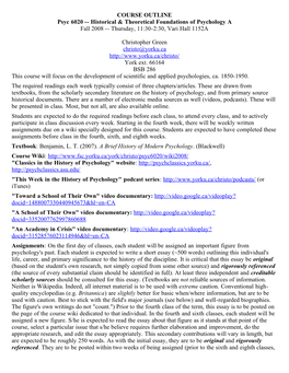 Historical and Theoretical Foundations of Psychology