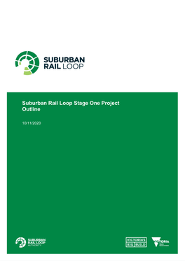 Suburban Rail Loop Stage One Project Outline