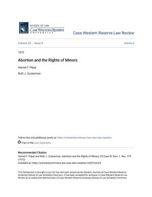 Abortion and the Rights of Minors