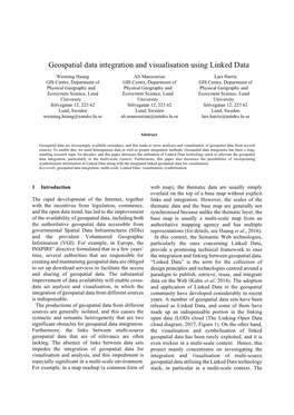 Geospatial Data Integration and Visualisation Using Linked Data
