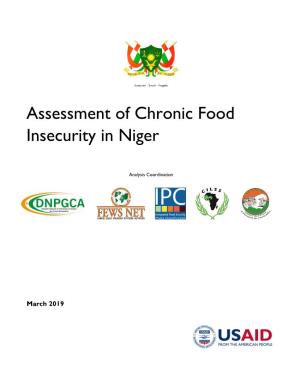 Assessment of Chronic Food Insecurity in Niger