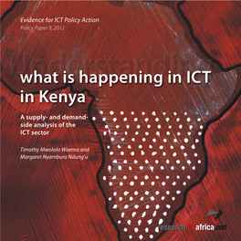 Understanding What Is Happening in ICT in Kenya