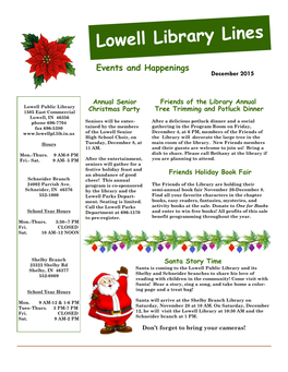 Events and Happenings December 2015