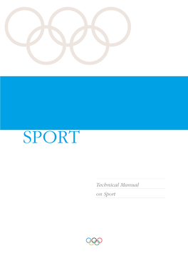 Technical Manual on Sport (November 2005)