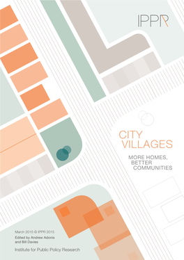 City Villages: More Homes, Better Communities, IPPR