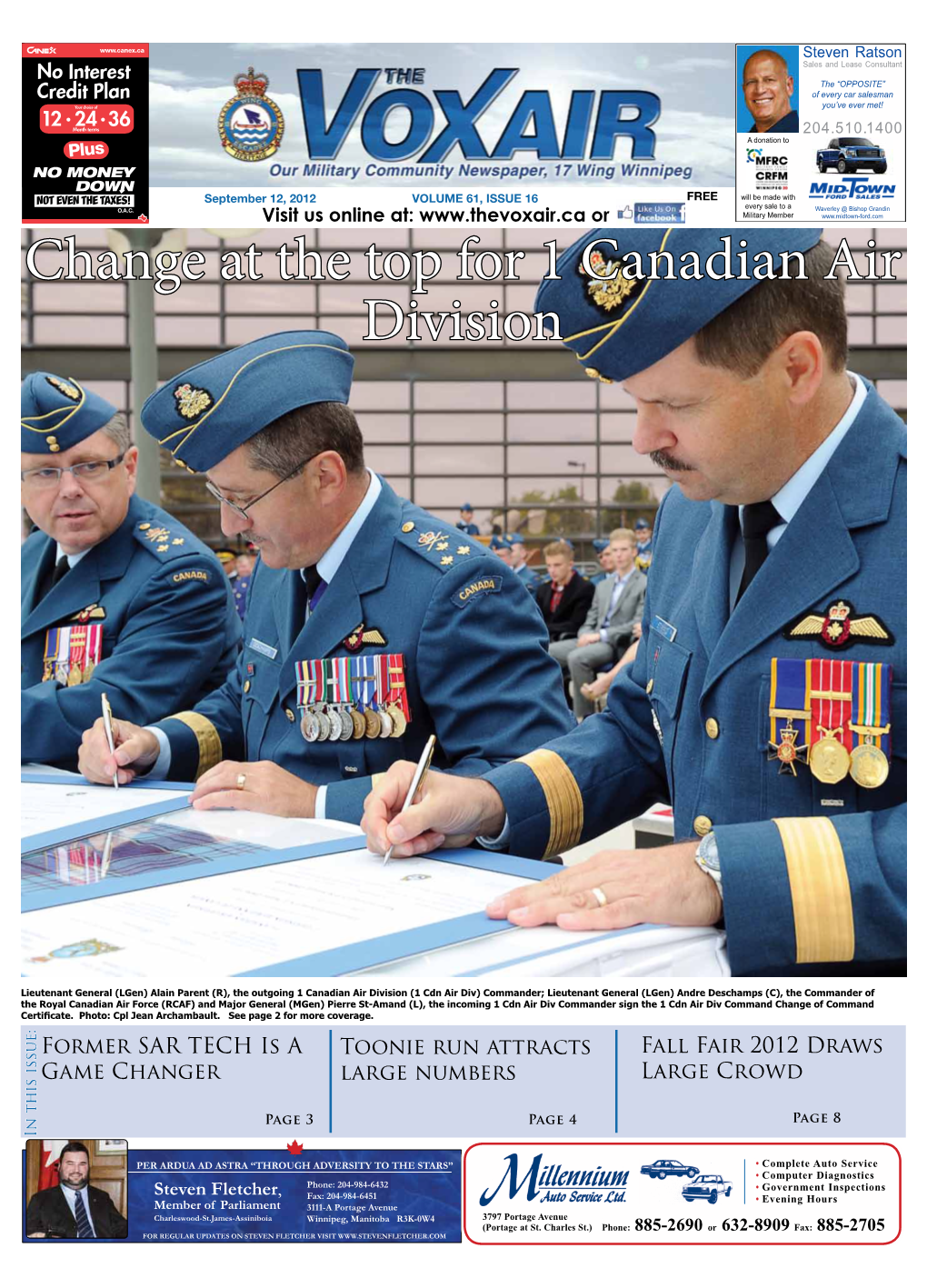 Change at the Top for 1 Canadian Air Division