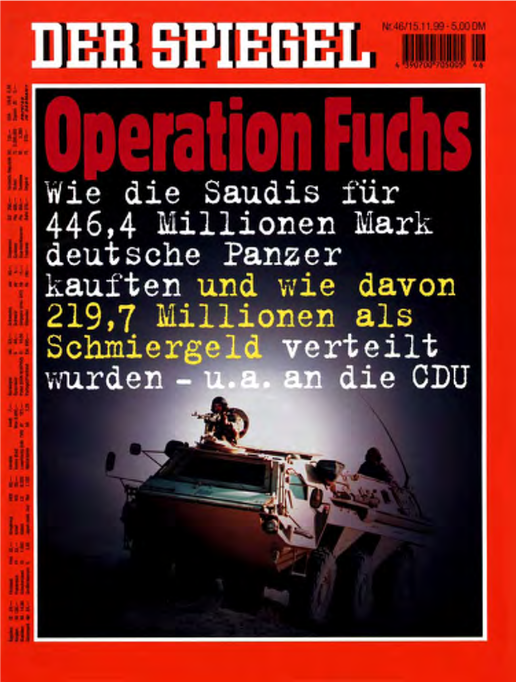 DER SPIEGEL Jahrgang 1999 Heft 46