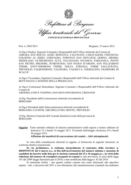 Prefettura Di Bergamo Prefettura Di Bergamo Ufficio Territoriale Del Governo Ufficio Territoriale Del Governo