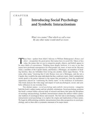 1 Introducing Social Psychology and Symbolic Interactionism