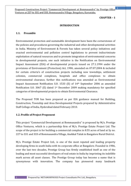 1 INTRODUCTION 1.1. Preamble Environmental Protection And