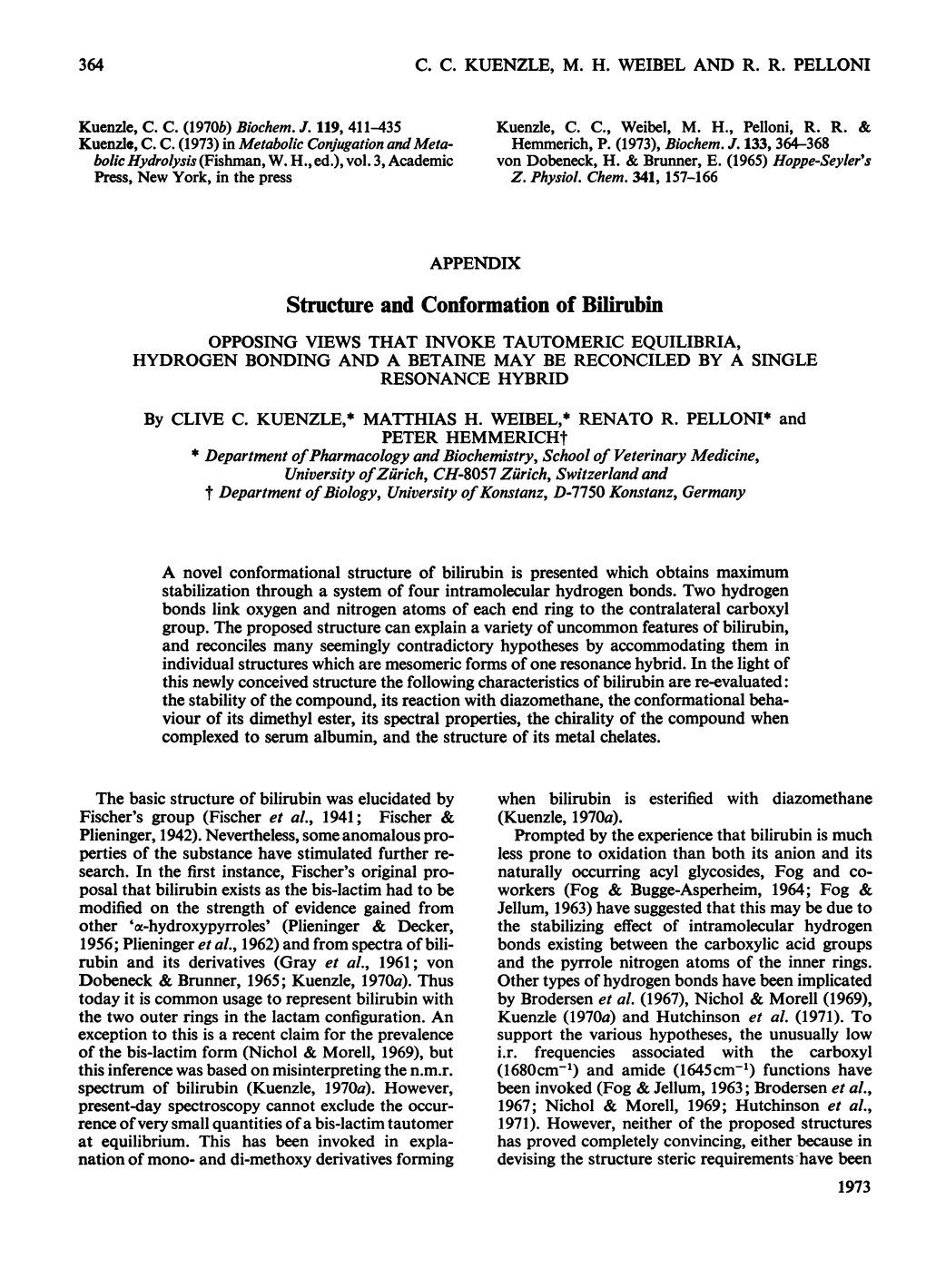 Structure and Conformation of Bilirubin