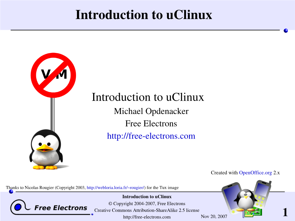 Introduction to Uclinux