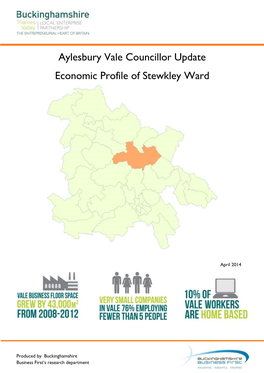 Aylesbury Vale Councillor Update Economic Profile of Stewkley Ward