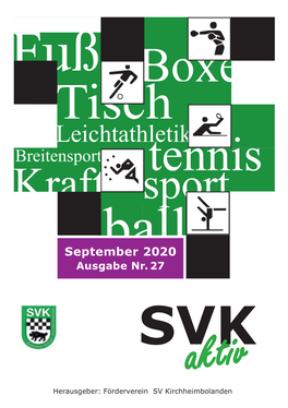 SVK Aktiv Herausgeber: Förderverein SV Kirchheimbolanden 3