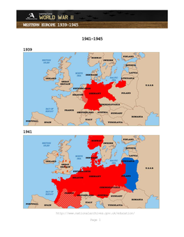 Western Europe 1939-1945 1941-1945