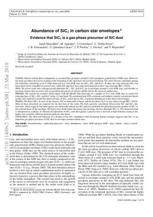 Abundance of Sic2 in Carbon Star Envelopes