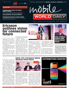 DAILY Ericsson Outlines Vision for Connected Future