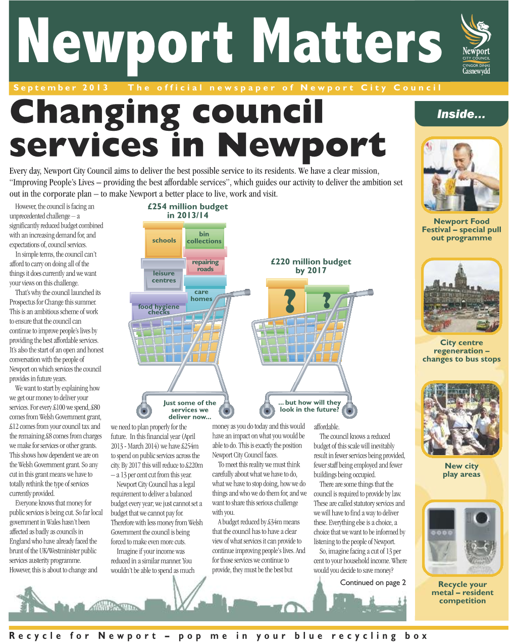 Changing Council Services in Newport