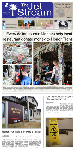 Every Dollar Counts: Marines Help Local Restaurant Donate Money to Honor Flight