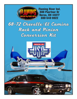 68-72 Chevelle/El Camino Rack and Pinion Conversion Kit