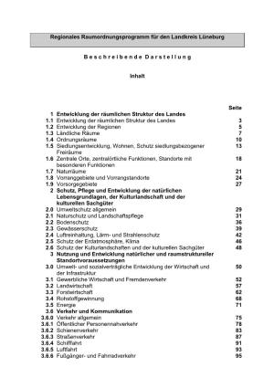 Regionales Raumordnungsprogramm Für Den Landkreis Lüneburg