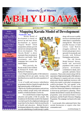 Mapping Kerala Model of Development Growth Rate - Nandeesha