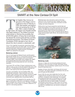SMART at the New Carissa Oil Spill