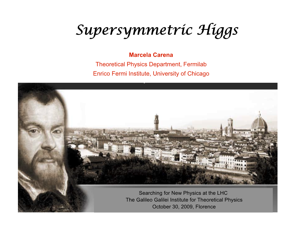 Supersymmetric Higgs