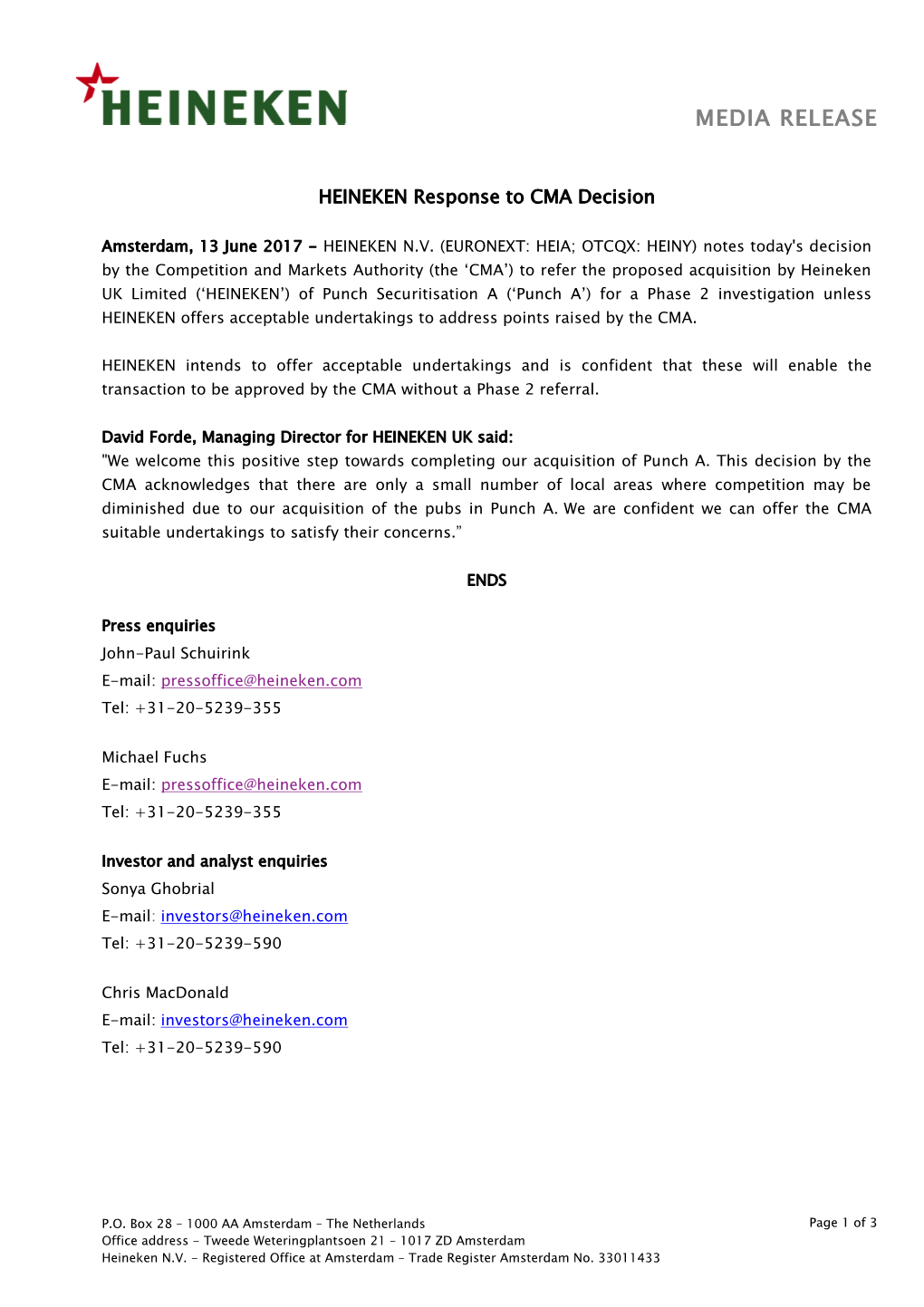 Media Release