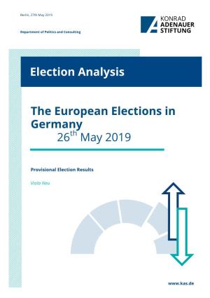 The European Elections in Germany 2019