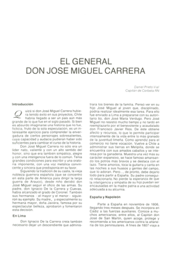 El General Don Jose Miguel Carrera