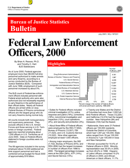 Federal Law Enforcement Officers, 2000
