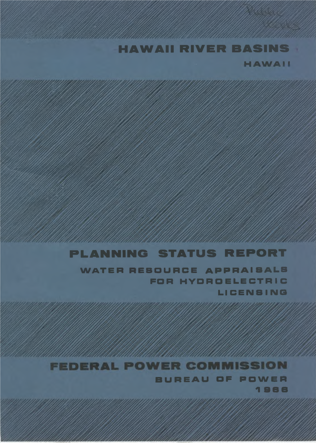 Hawaii River Basins Planning Status Report