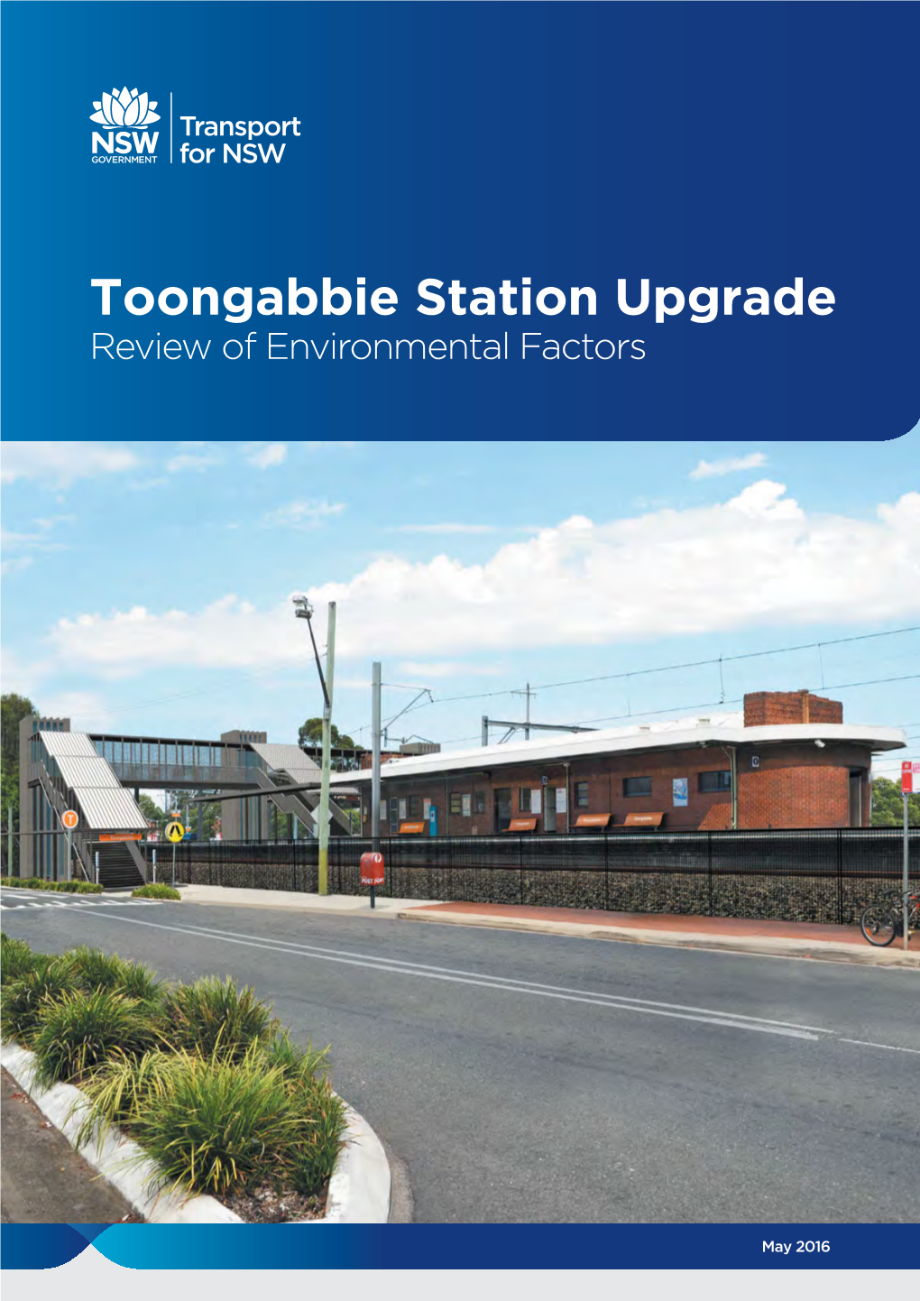 Toongabbie Station Upgrade Review of Environmental Factors