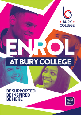 Enrol at Bury College
